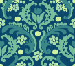 green-blue-flower-pattern